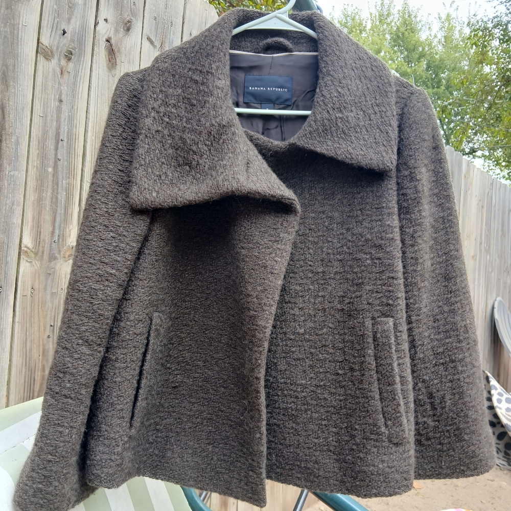 Banana Republic Rich Brown Pea Coat